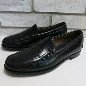 Towncraft Strap Leather Dress Penny Loafers Moccasins Men's Shoes 10.5 D/B
